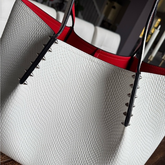 Christian Louboutin Snakeskin Large Cabarock Tote - Picture 8 of 16